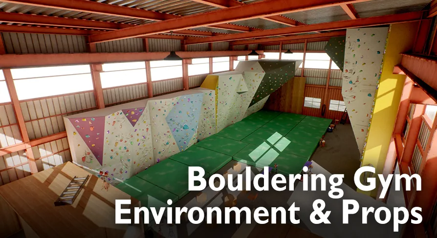Bouldering Gym - Environment and Props