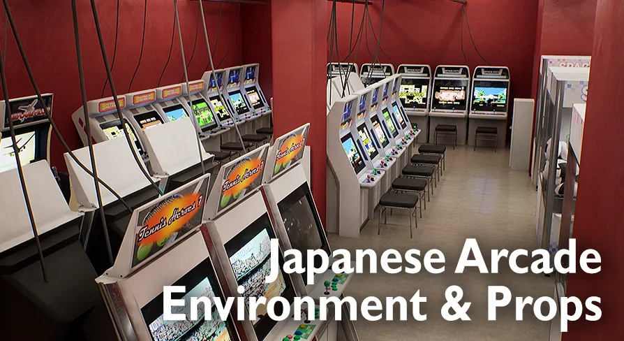 Japanese Arcade - Environment & Prop Pack