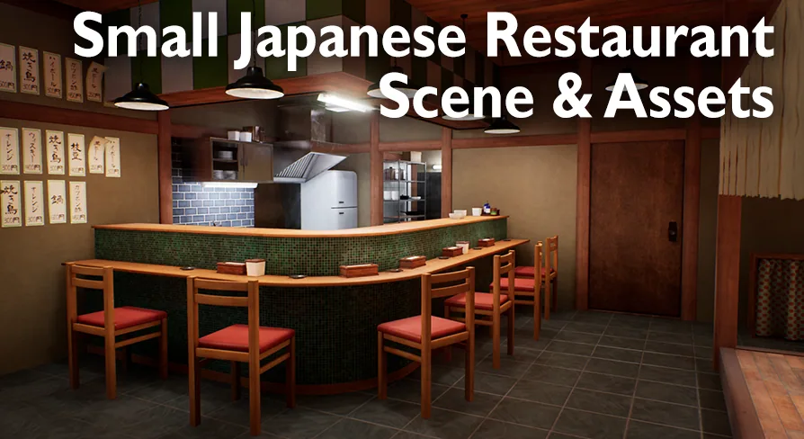 Japanese Restaurant - Scene And Assets