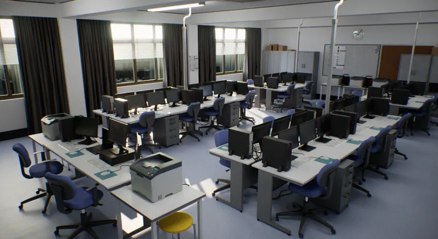 Japanese School Computer Classroom