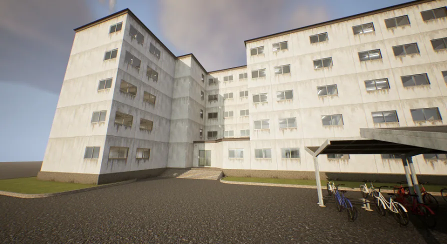 Japanese School Dormitory - Modular Dormitory Environment