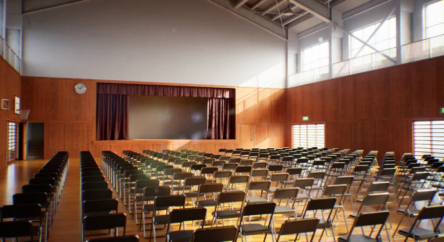 Japanese School Gym