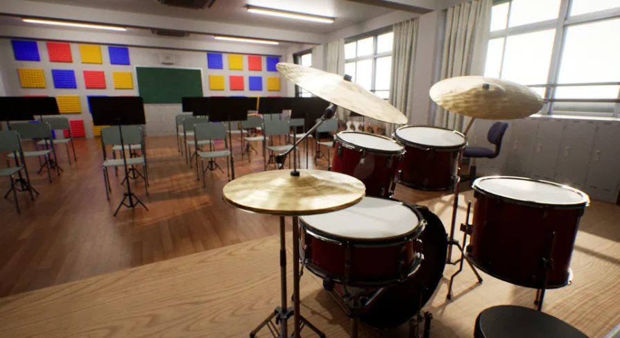 Japanese School Music Class - PBR Instruments