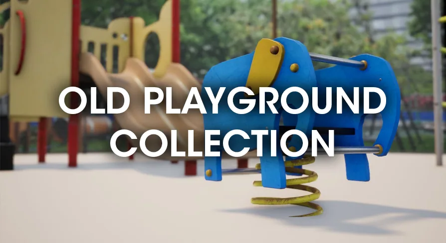 Old Playground Pack - Game-ready Playground assets
